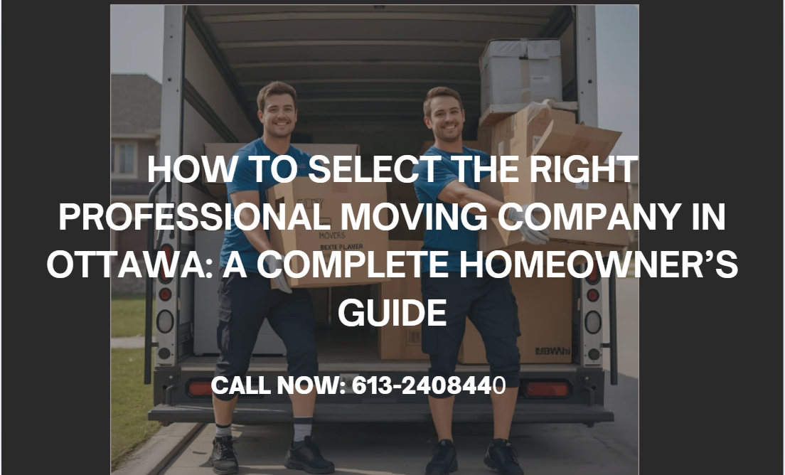 Professional Moving Company Ottawa